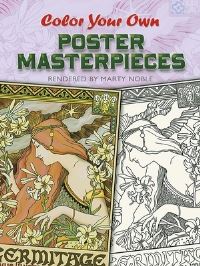 Book Cover for Color Your Own Poster Masterpieces by Marty Noble