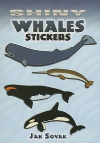Book Cover for Shiny Whales Stickers by Jan Sovak