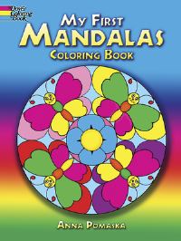 Book Cover for My First Mandalas Coloring Book by Anna Pomaska