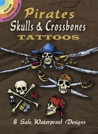 Book Cover for Pirates Skulls & Crossbones Tattoos by Jeff A Menges
