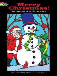 Book Cover for Merry Christmas! Stained Glass Coloring Book by John Green, Jessica Mazurkiewicz, Ted Menten