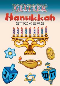Book Cover for Glitter Hanukkah Stickers by Freddie Levin