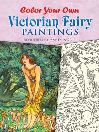 Book Cover for Color Your Own Victorian Fairy Paintings by Marty Noble