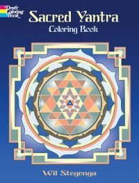 Book Cover for Sacred Yantra Coloring Book by Wil Stegenga