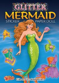 Book Cover for Glitter Mermaid Sticker Paper Doll by Eileen Miller