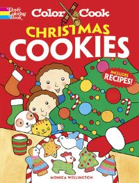 Book Cover for Color & Cook Christmas Cookies by Monica Wellington