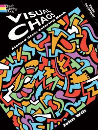 Book Cover for Visual Chaos Stained Glass Coloring Book by John Wik
