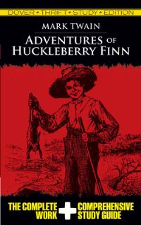 Book Cover for Adventures of Huckleberry Finn by Mark Twain