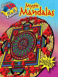 Book Cover for 3-D Coloring Book - Mystic Mandalas by Marty Noble