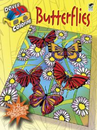Book Cover for 3-D Coloring Book - Butterflies by Jessica Mazurkiewicz