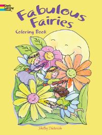Book Cover for Fabulous Fairies Coloring Book by Shelley Dieterichs