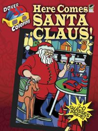 Book Cover for 3D Coloring Book - Here Comes Santa Claus! by Jessica Mazurkiewicz, Noelle Dahlen