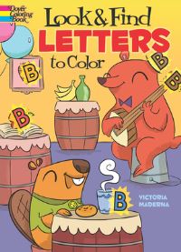 Book Cover for Look & Find Letters to Color by Maderna