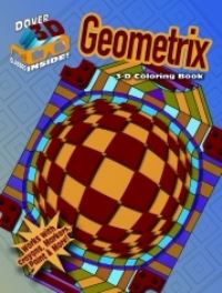 Book Cover for 3-D Coloring Book - Geometrix by Jennifer Bishop