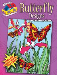 Book Cover for 3-D Coloring Book - Butterfly Designs by Jessica Mazurkiewicz