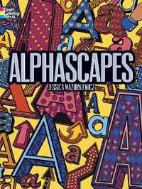 Book Cover for Alphascapes Colouring Book by Mazurkiewicz