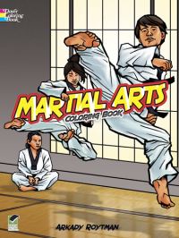 Book Cover for Martial Arts Coloring Book by Roytman