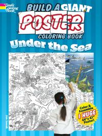 Book Cover for Build a Giant Poster Coloring Book--Under the Sea by Jan Sovak