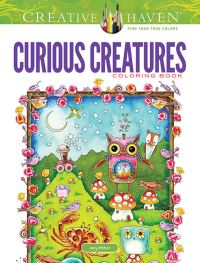 Book Cover for Creative Haven Curious Creatures Coloring Book by Amy Weber, Creative Haven