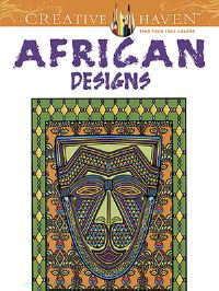 Book Cover for Creative Haven African Designs Coloring Book by Marty Noble
