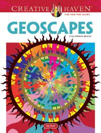Book Cover for Creative Haven Geoscapes Coloring Book by David Hop