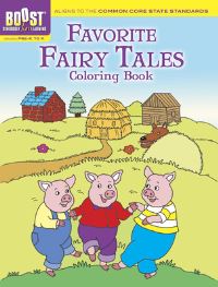 Book Cover for BOOST Favorite Fairy Tales Coloring Book by Fran NewmanDAmico