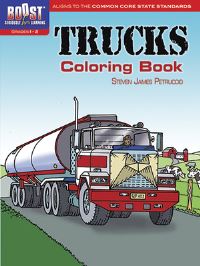 Book Cover for BOOST Trucks Coloring Book by Steven James Petruccio