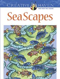 Book Cover for Creative Haven SeaScapes Coloring Book by Patricia J Wynne