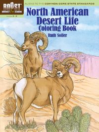 Book Cover for BOOST North American Desert Life Coloring Book by Ruth Soffer
