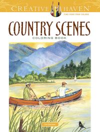 Book Cover for Creative Haven Country Scenes Coloring Book by Dot Barlowe