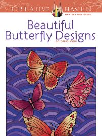 Book Cover for Creative Haven Beautiful Butterfly Designs Coloring Book by Jessica Mazurkiewicz