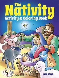Book Cover for The Nativity Activity and Coloring Book by Yuko Green