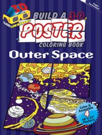 Book Cover for Build a 3-D Poster Coloring Book - Outer Space by Roytman