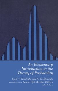 Book Cover for An Elementary Introduction to the Theory of Probability by B V Gnedenko