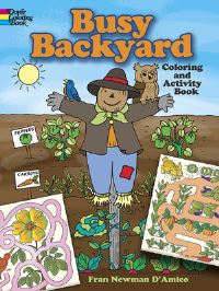 Book Cover for Busy Backyard Coloring and Activity Book by Fran NewmanDAmico