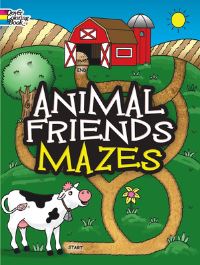 Book Cover for Animal Friends Mazes by Fran NewmanDAmico