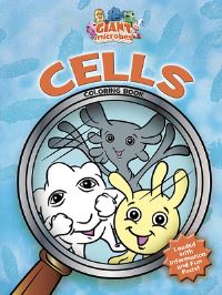 Book Cover for GIANTmicrobes -- Cells Coloring Book by GIANTmicrobes