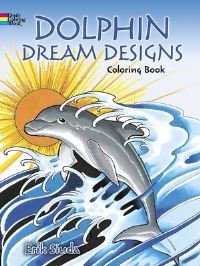 Book Cover for Dolphin Dream Designs Coloring Book by Erik Siuda