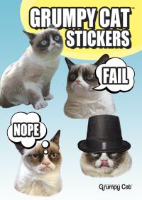 Book Cover for Grumpy Cat Stickers by Grumpy Cat