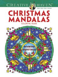 Book Cover for Creative Haven Christmas Mandalas Coloring Book by Marty Noble
