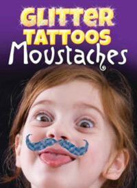 Book Cover for Glitter Tattoos Moustaches by Dover