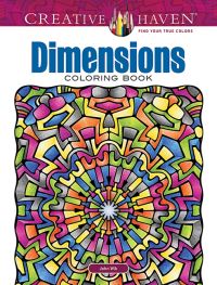 Book Cover for Creative Haven Dimensions Coloring Book by John Wik