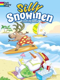 Book Cover for Silly Snowmen Coloring Book by John Kurtz