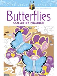 Book Cover for Creative Haven Butterflies Color by Number Coloring Book by Jan Sovak