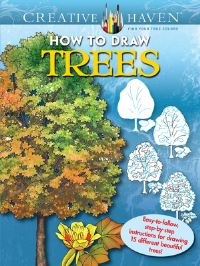 Book Cover for Creative Haven How to Draw Trees by Marty Noble