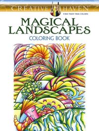 Book Cover for Creative Haven Magical Landscapes Coloring Book by Miryam Adatto