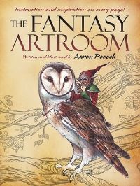 Book Cover for The Fantasy Artroom. Book One Detail and Whimsy by Aaron Pocock