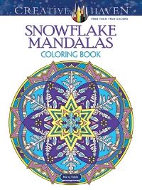 Book Cover for Creative Haven Snowflake Mandalas Coloring Book by Marty Noble