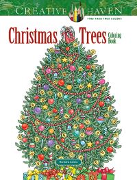Book Cover for Creative Haven Christmas Trees Coloring Book by Barbara Lanza