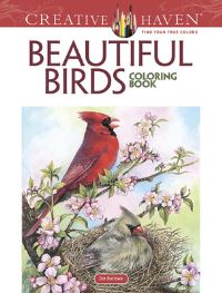 Book Cover for Creative Haven Beautiful Birds Coloring Book by Dot Barlowe